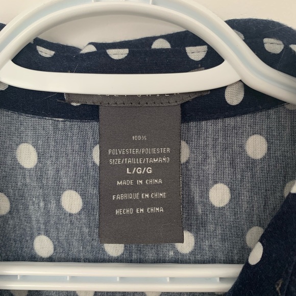 Polka Dot Button-up Shirt Dress - Picture 2 of 2